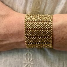 bracelet manchette Chamiro doré Gas Bijoux dody chantilly