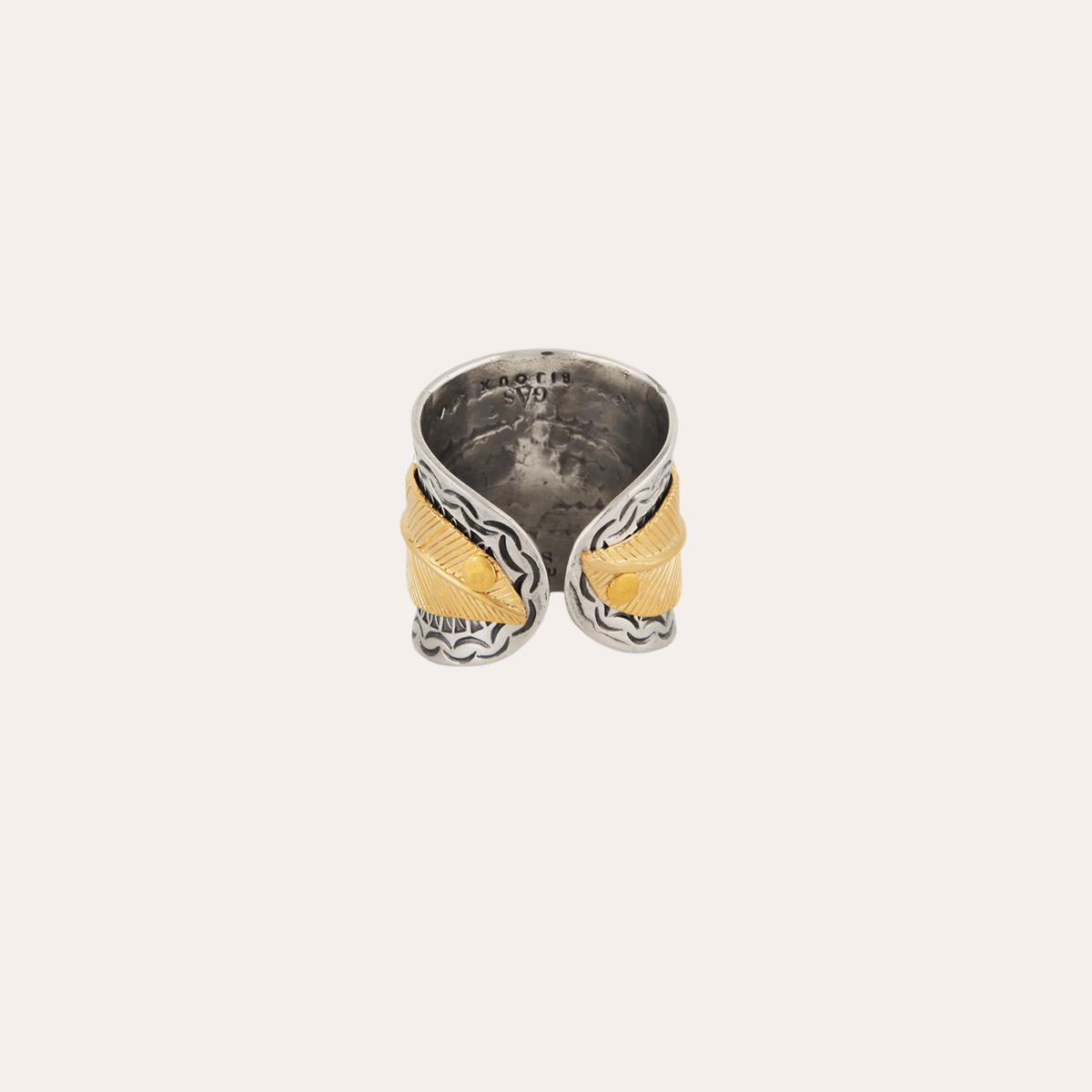 bague plume doree porte femme bijou elegant dody chantilly