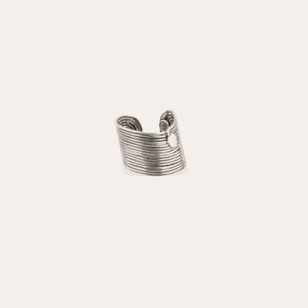 bague wave argentee gas bijoux fils metalliques dody chantilly