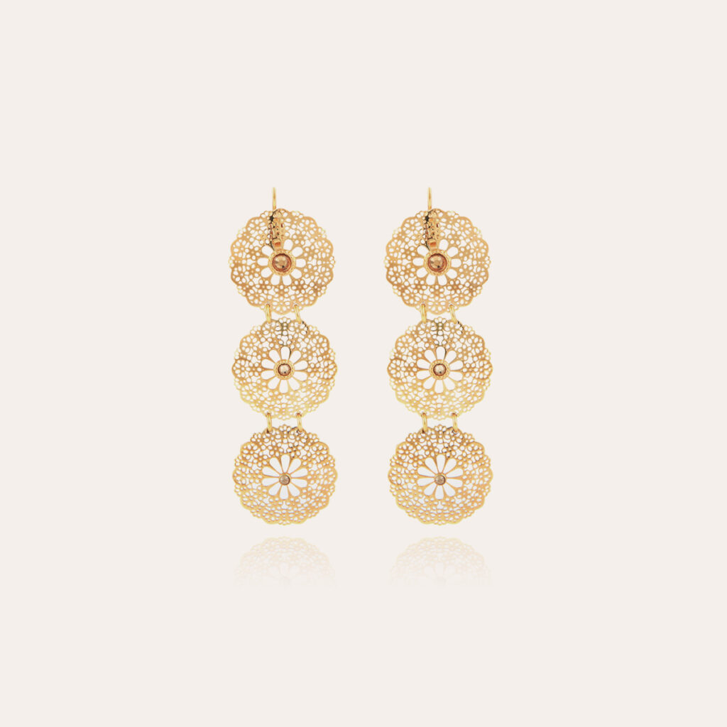 boucles femme bijou chic dore chantilly dody