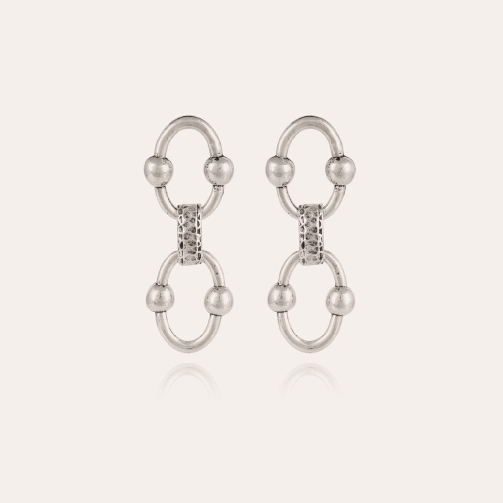 boucles oreilles argentees perles porte femme bijou elegant DODY Chantilly