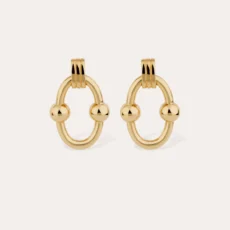 Boucles d'oreilles Rivage très grand modèle dorée