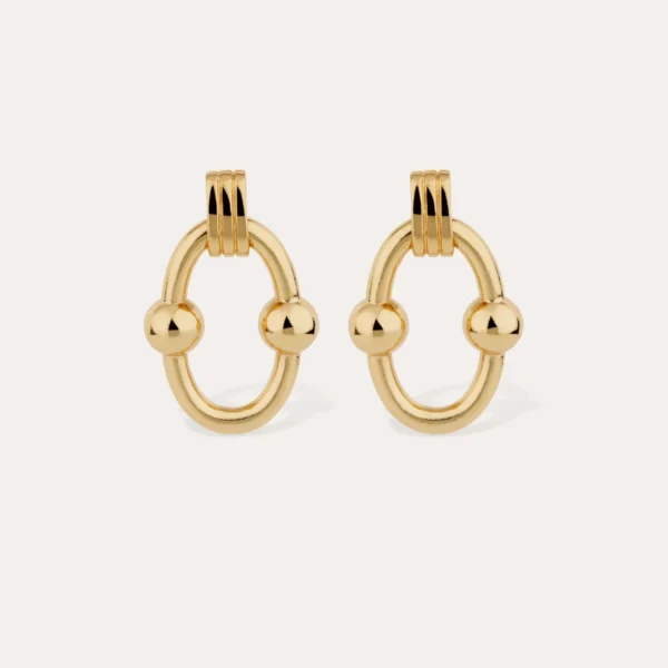 Boucles d'oreilles Rivage très grand modèle dorée