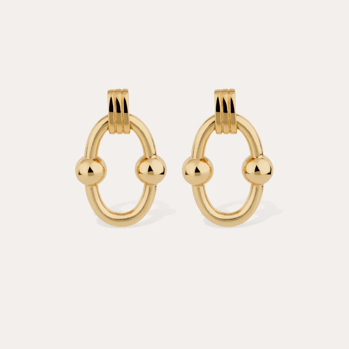 Boucles d'oreilles Rivage très grand modèle dorée