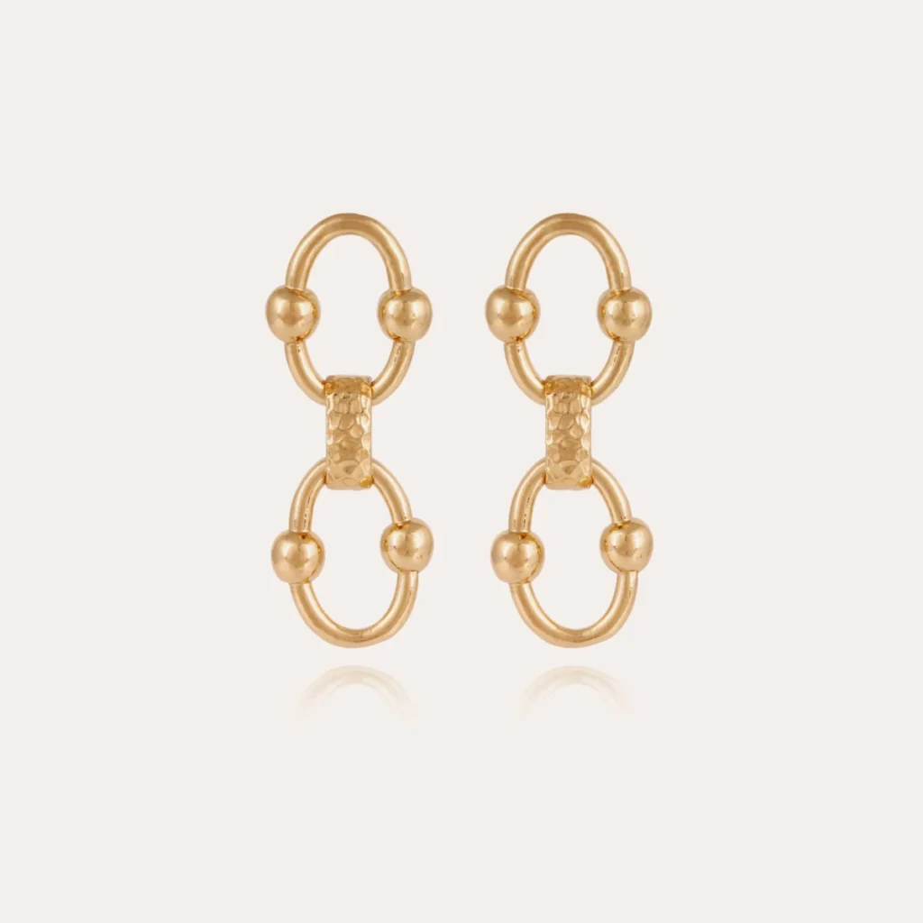 boucles oreilles dorees perles bijou elegant Dody Chantilly Gas bijoux