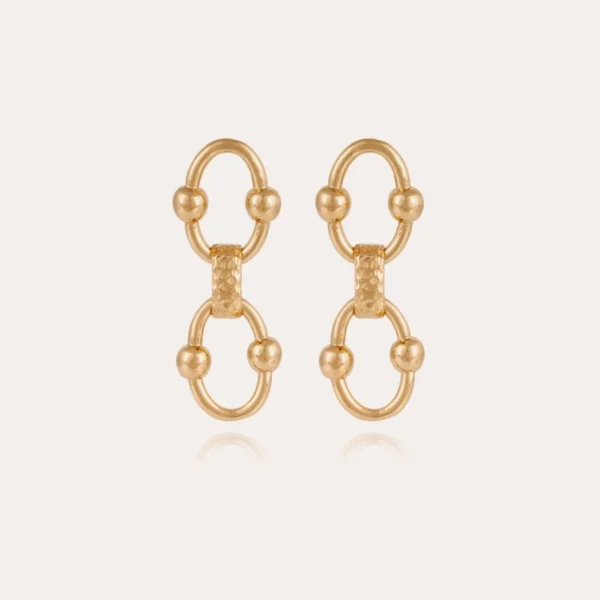 boucles oreilles dorees perles bijou elegant Dody Chantilly Gas bijoux
