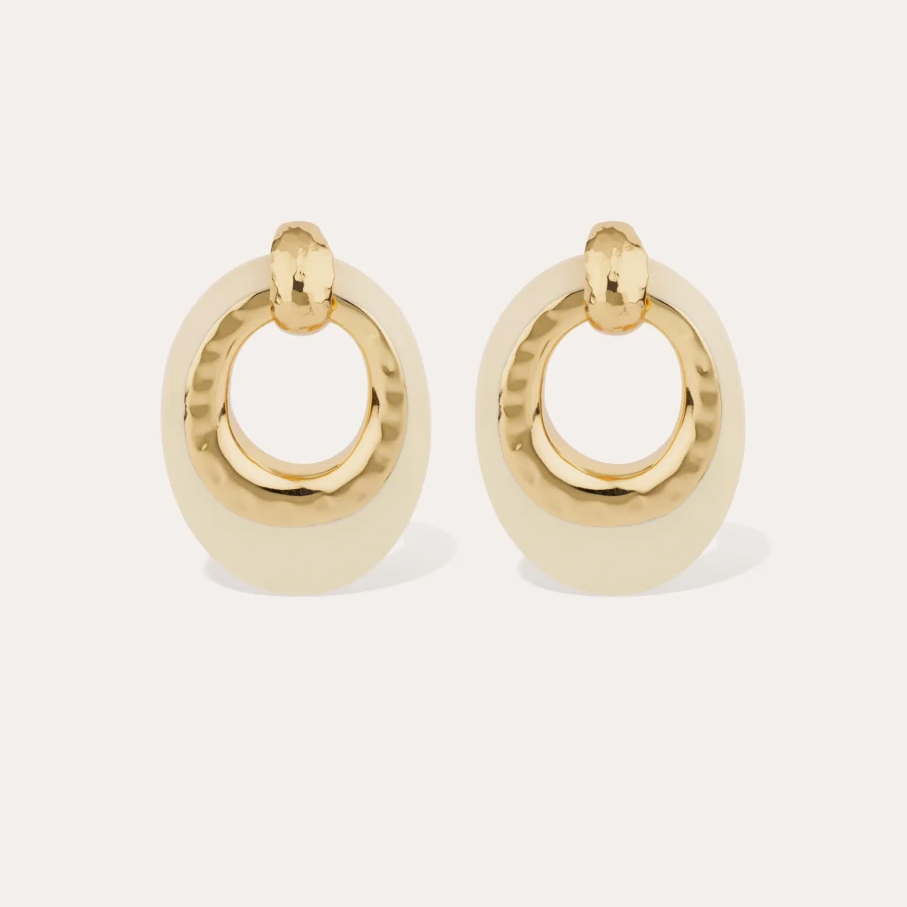 boucles selva gas bijouxfemme bijou chic ivoire dore chantilly dody boutique
