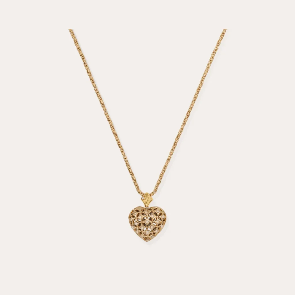 collier coracao bicolore gas bijoux coeur filigrane dody chantilly
