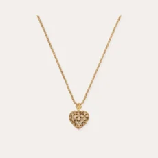 collier coracao bicolore gas bijoux coeur filigrane dody chantilly
