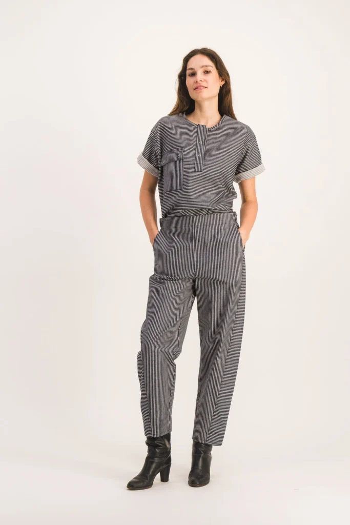 pantalon rayures femme look tendance chantilly dody