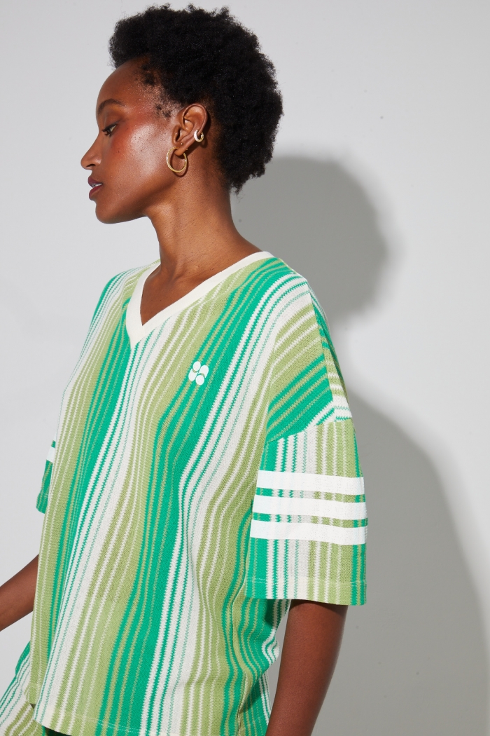 Blouse Billy Tricot italien rayures – Image 2