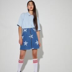 jupe femme look moderne etoiles chantilly dody boutique