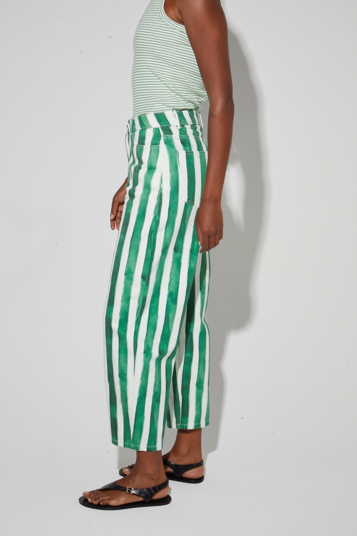 pantalon femme look tendance rayures chantilly dody boutique
